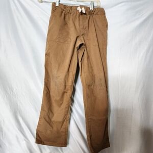Cat & Jack Boys' Straight Fit Woven Pull-On Pants - Brown 10